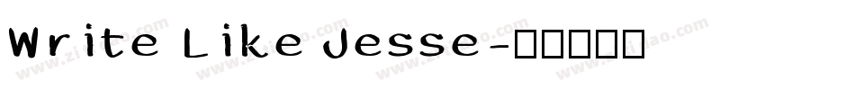 Write Like Jesse字体转换